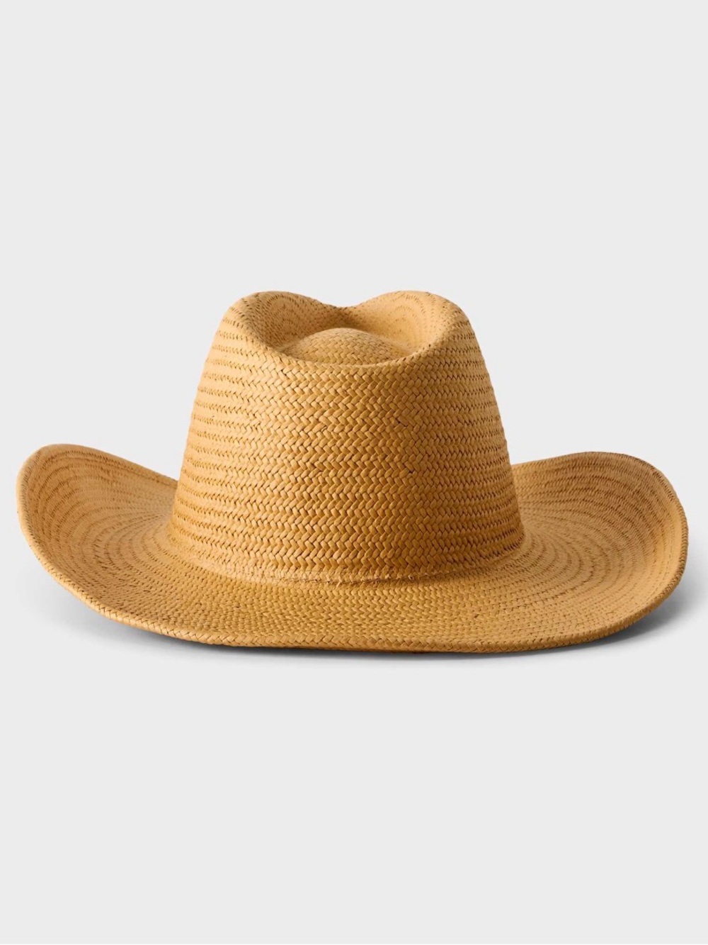 Aritzia Straw Cowboy Hat in Natural Tan